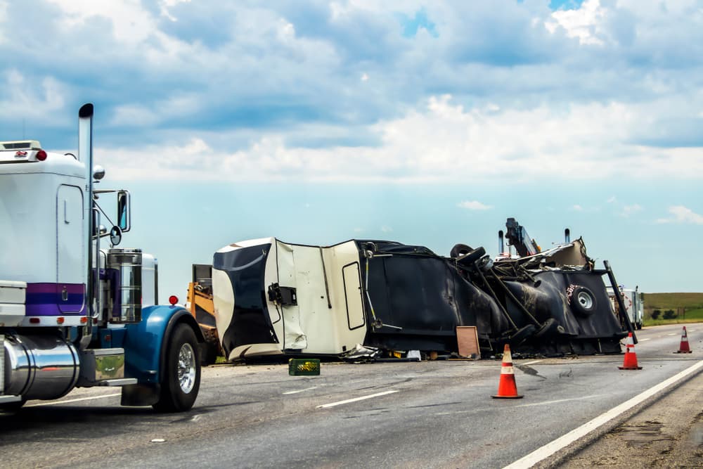 Truck wreck